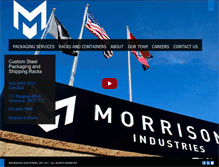 Tablet Screenshot of morrisonindustries.com